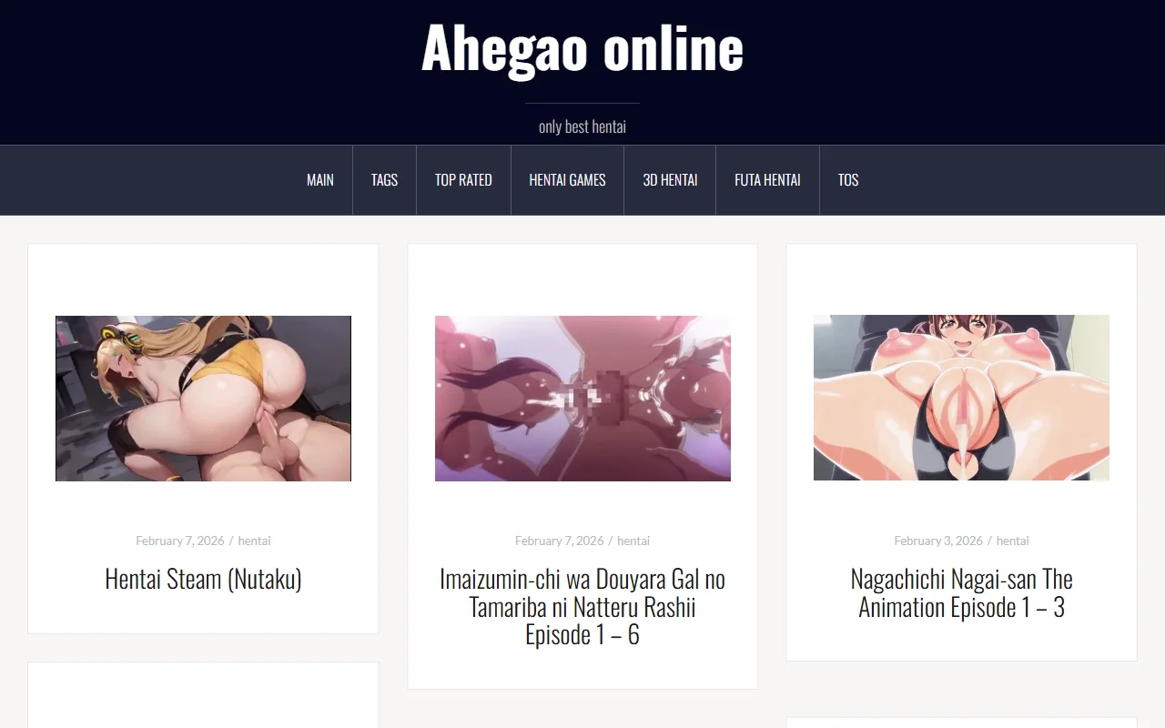 Screenshot of Ahegaoonline