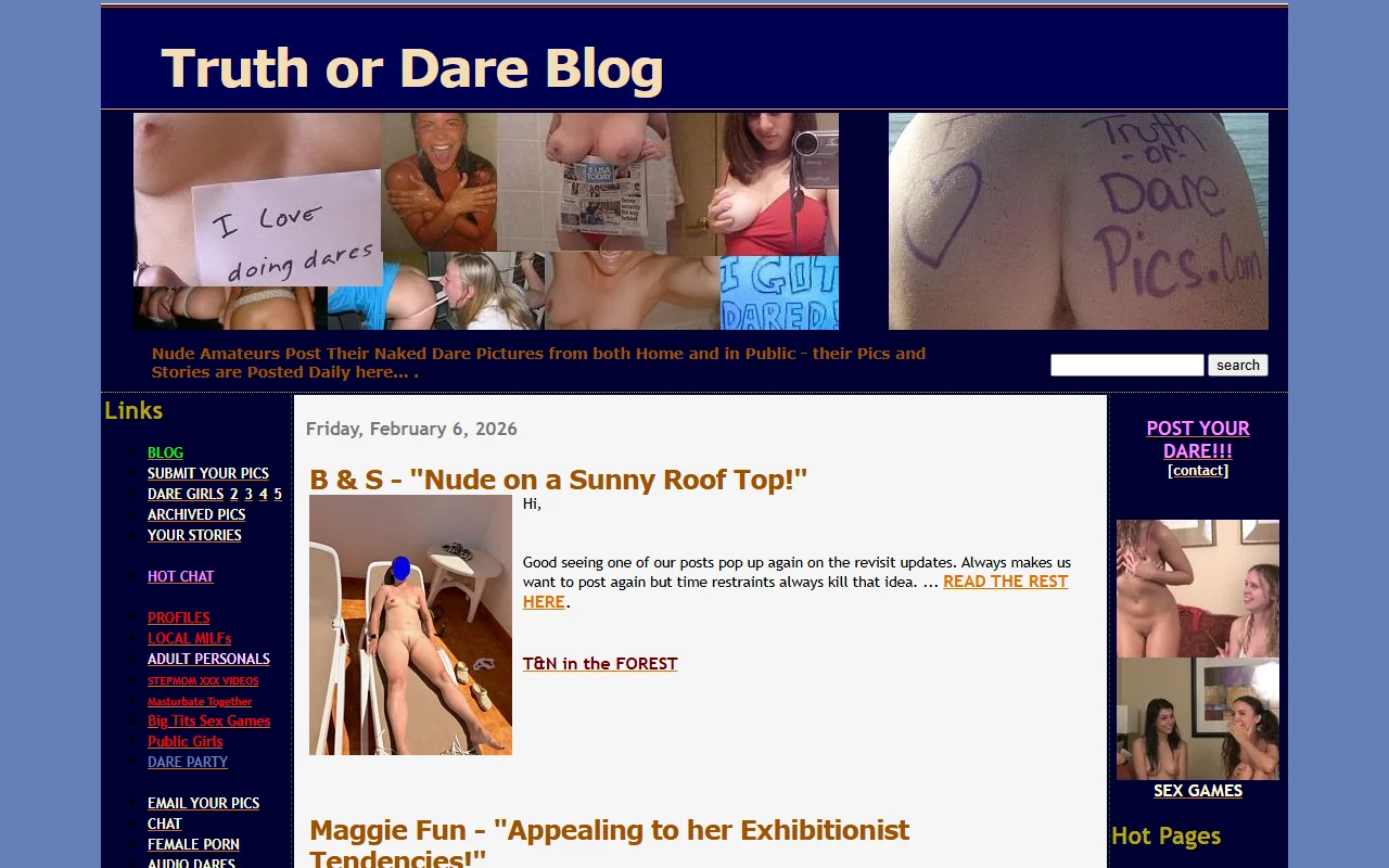 Screenshot: Truthordarepics Screenshot of Truthordarepics